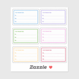 最優先日カラフル々のプランナー シール