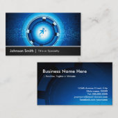 最先端のハイテクグローバルクラウドコンピューティング 名刺 (正面/裏面)
