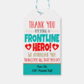 最先端のヘルスケアのヒーローギフトラベル ギフトタグ (正面)