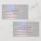 最先端のレーザーによって切られる米国旗1 名刺 (正面/裏面)
