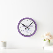 最先端の美容師 ラウンド壁時計 (ホーム)