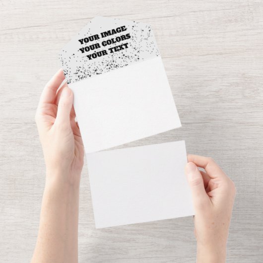 最初から作り直してオリジナルを作成 オールインワン招待状 (貼ってはがせる)