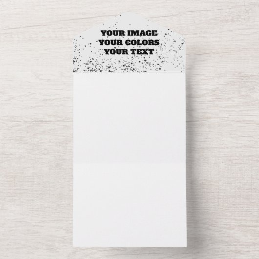 最初から作り直してオリジナルを作成 オールインワン招待状 (内側)