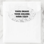 最初から作り直してオリジナルを作成 楕円形シール (バッグ)