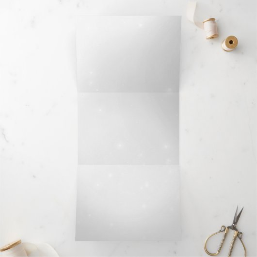 最初から作り直す - オーダーメイドを作成する 三つ折り招待状 (内部)