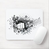 最初と音楽オン マウスパッド (マウス)