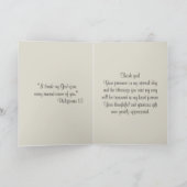 最初にカトリック教徒の聖餐式RosaryThank サンキューカード (内部)