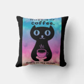 最初にコーヒーを飲んでから飲んでやるよ クッション (裏面)