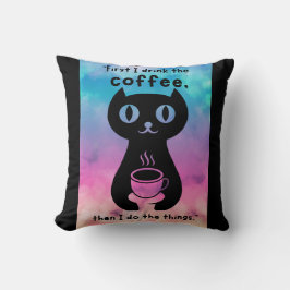 最初にコーヒーを飲んでから飲んでやるよ クッション