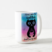 最初にコーヒーを飲んでから飲んでやるよ コーヒーマグカップ (正面右)