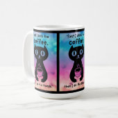 最初にコーヒーを飲んでから飲んでやるよ コーヒーマグカップ (正面左)