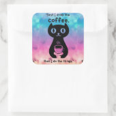 最初にコーヒーを飲んでから飲んでやるよ スクエアシール (バッグ)