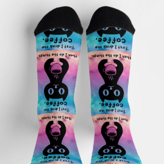 最初にコーヒーを飲んでから飲んでやるよ ソックス