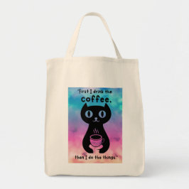 最初にコーヒーを飲んでから飲んでやるよ トートバッグ