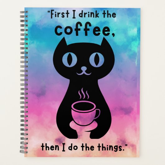 最初にコーヒーを飲んでから飲んでやるよ プランナー手帳 (正面)