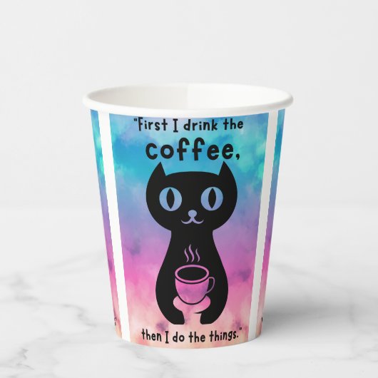最初にコーヒーを飲んでから飲んでやるよ 紙コップ (左)