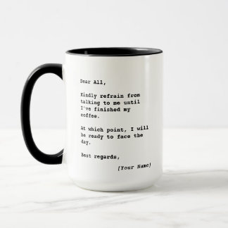 最初にコーヒー、後でマグカップを話す マグカップ