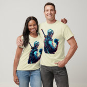 最初にストライク。もっと明るく燃やす」 サイバーパンクアニメ映画 Tシャツ (ユニセックス)