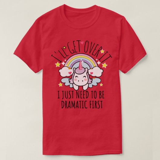 最初にドラマチックな行動を取るしかない Tシャツ (デザイン正面)