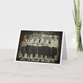 最初に並んでハッピーバースデー! カード