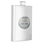 最初に乗って開く フラスク (右)