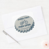 最初に共有してからオープンマウンテンサイクリング スクエアシール (封筒)