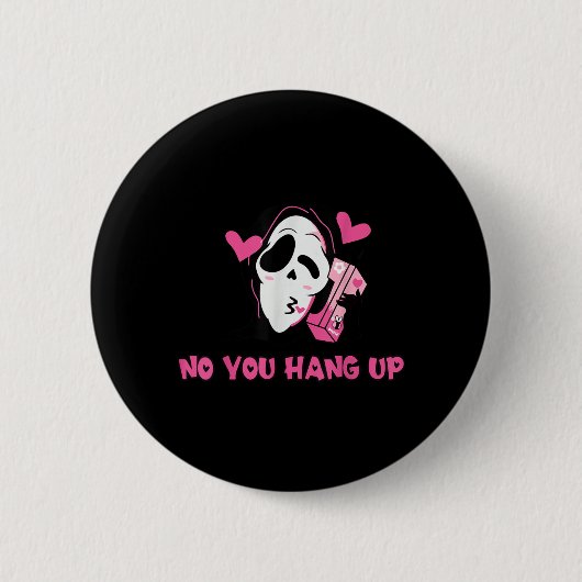最初に切るのはあなた ゴースト ハロウィン おもしろ メンズ レディース 缶バッジ (正面)
