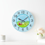 最初に動物を飼う農場 ラージ壁時計 (ホーム)