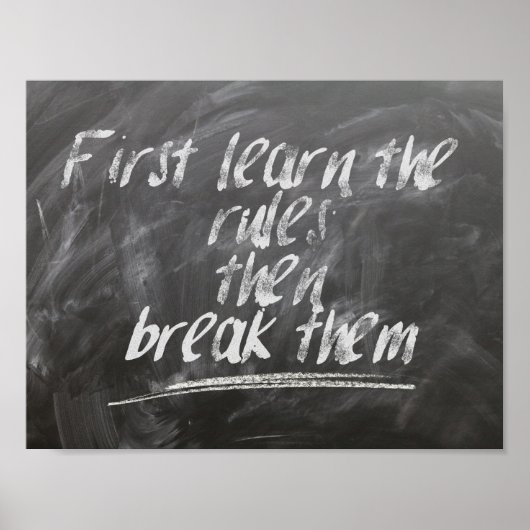 最初に学ルールを解除し、次にルールを解除する ポスター (正面)