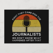 最初に彼ら来は記者たちのために ポストカード (正面)