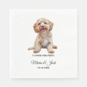 最初に彼女を愛したコックポ結婚ー犬 スタンダードランチョンナプキン (正面)