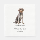 最初に彼女を愛したドイツの金髪の結婚犬 スタンダードランチョンナプキン (正面)