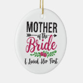 最初に彼女を愛した 花嫁の母 新婦の母 花 セラミックオーナメント (右)
