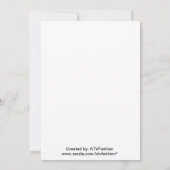 最初に愛を来ましたりそしてベビーシャワーの招待状を来ます 招待状 (裏面)