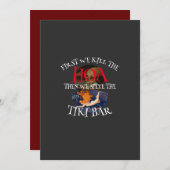 最初に我々はホアを殺し、次に我々はティキバーを押収 招待状 (正面/裏面)