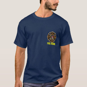最初に火Deptの義務のワイシャツでカスタマイズ可能 Tシャツ