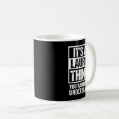 最初に理解できないのは無駄なことだ コーヒーマグカップ (正面右)