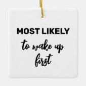 最初に目が覚める可能性が高い セラミックオーナメント (正面)