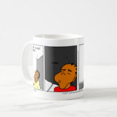 最初に目覚めて下さい コーヒーマグカップ (正面左)