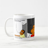 最初に目覚めて下さい コーヒーマグカップ (左)