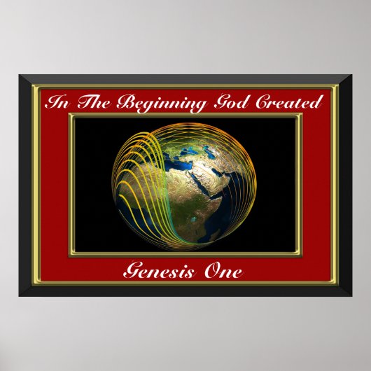 最初に神は創世記レッドを創造した ポスター (正面)