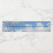 最初に神は天と地を創造された ペットボトルラベル (シングルラベル)