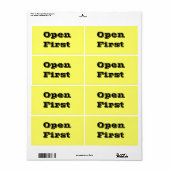 最初に移動するラベルを黄色で開く ラベル (フルシート)