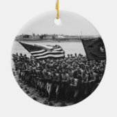 最初に米国海兵隊1918年戦うため セラミックオーナメント (裏面)