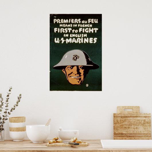 最初に英語で戦う ポスター (キッチン)