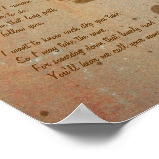 最初に行けば、石のポスターに前足のプリント ポスター (角)