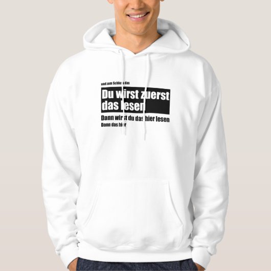最初に読す-ミームおもしろいことわざ パーカ (正面)
