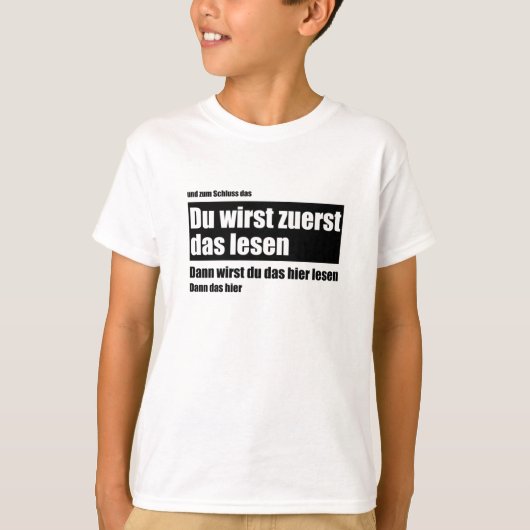 最初に読す-ミームおもしろいことわざ Tシャツ (正面)