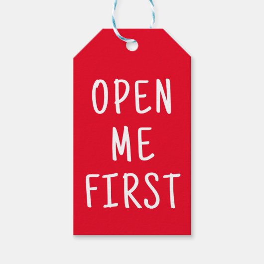 最初に開く |任意の背景色 ギフトタグ (正面)