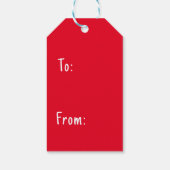 最初に開く |任意の背景色 ギフトタグ (裏面)